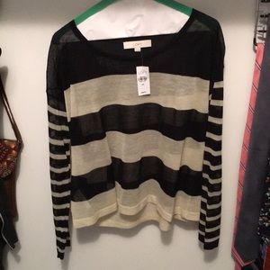 Black and white striped shirt